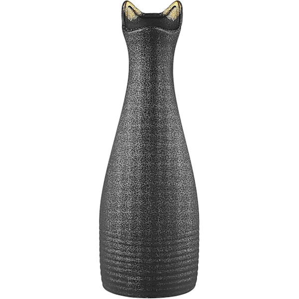 Pampasgræs Lille Keramik Vase Blomster Vase, H24cm - Sort