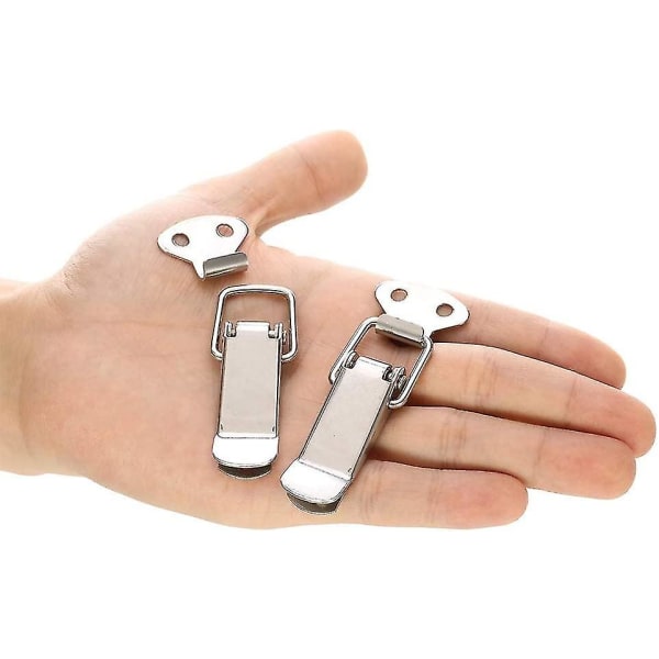 Pakke med 8 Hasper - Rustfrit Stål Håndtag Hasp Kapsel Lås Kasse Hasp Til Kasse