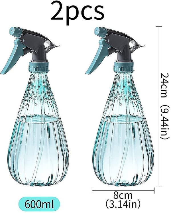 600 ml Suihkepullo, 2 kpl Tyhjiä Suihkepulloja Puutarhan Suihkepullo Kestävä Vesi
