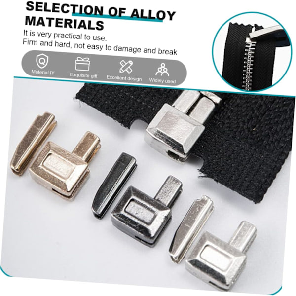 Zipper Supplies Universal Dragkedjestopp Reparationskit för Hemmabruk Enkel att Installera