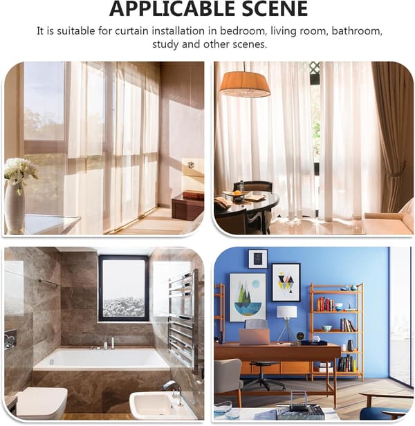 2 st trästångshållare duschdraperistångsände snygg slitstark robust beige stödfäste