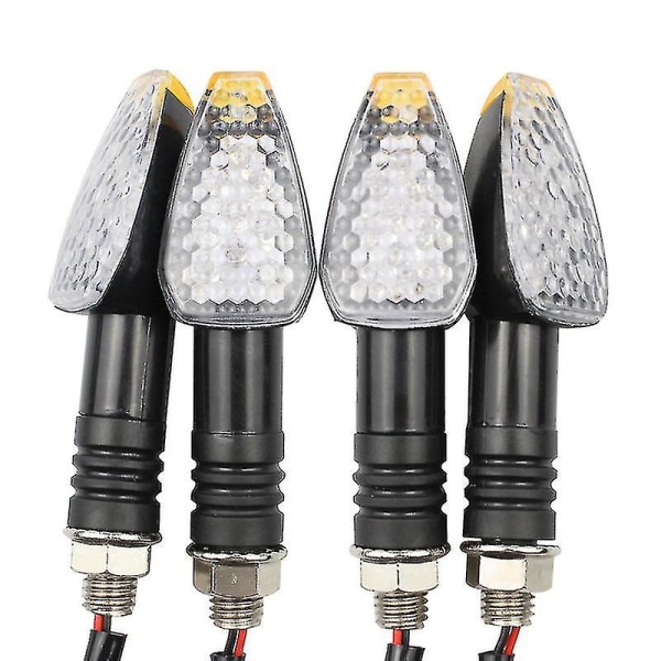 Universal Motorsykkel LED Blinklys Lange Korte Blinklys Indikatorlys Blinklys