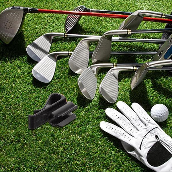 Golf Putter Clip Sort Kølleholder til Taske Multi-Anvendelig Golfkølle Organizer Clip til Bane og Træning