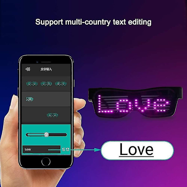 LED Party Bluetooth Neon Glasögon