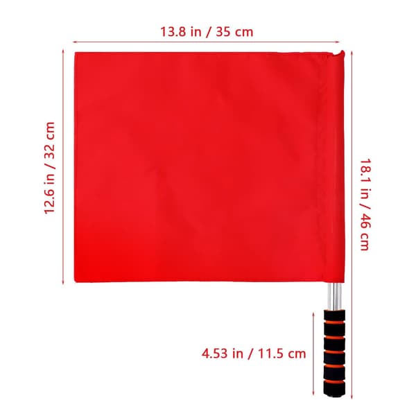 4st Domarhandflaggor Röd Gul Blå Grön Signalflaggor