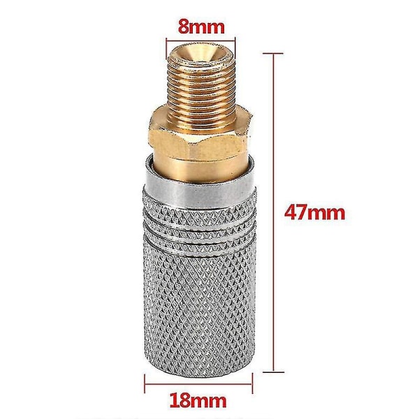 Metallforlengelse for PCP-luftlading Adapterkontakt 1/8 BSP Verktøy