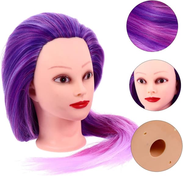 Parykkhodeform Mannequin-hode for hårøvelse og trening for parykkstyling og hårstylinglæring
