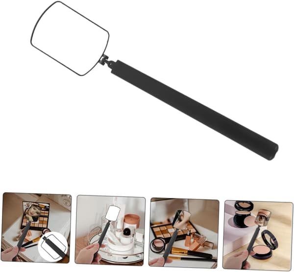 Håndholdte øjenvippespejle til vippeextensions Vippeextension Hjælpespejl Bærbart Make-up Værktøj Sammenfoldeligt Design