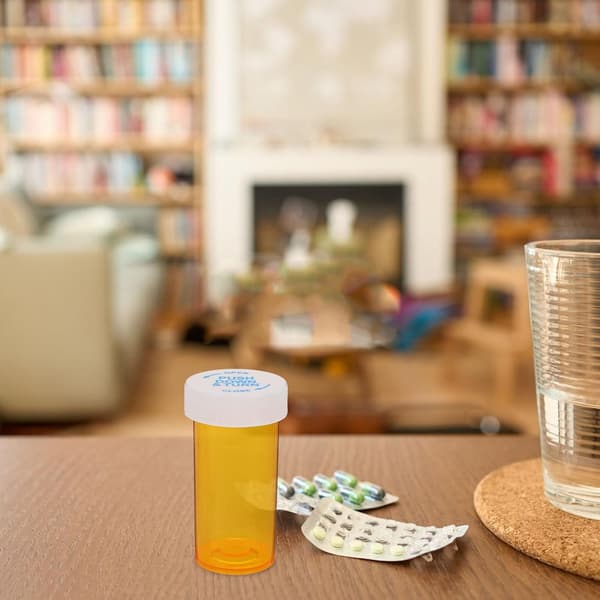 20 st bärbara pilleraskar tomma medicinflaskor i plast tablettdispenseringsflaskor