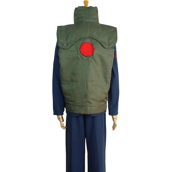 Kostume Anime Hatake Kakashi Vest Jakke+top+bukser Sæt Outfits Sæt Voksne 2XL