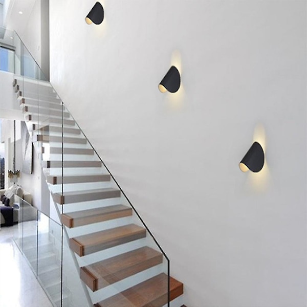 7W Vägglampa för Sängbord, Rotationsbar, Varm Ljus