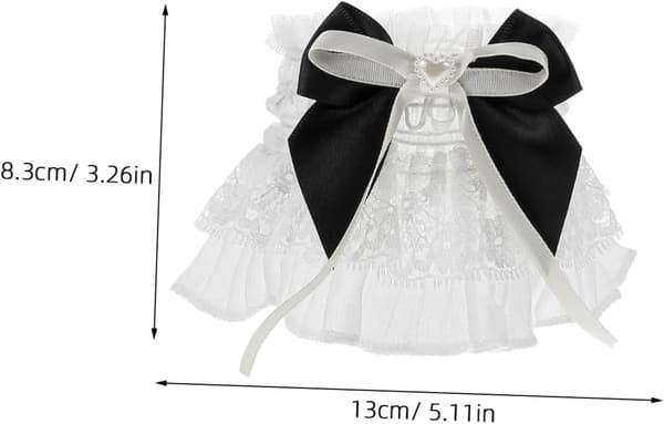 1 par søde blomstrede blondehåndled til kvinder, elastiske håndærmer med flæset design