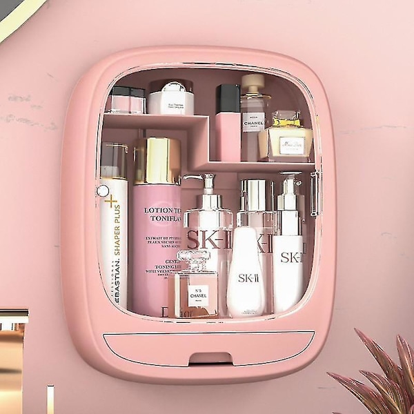 Vægmonteret Kosmetik Opbevaringsboks Skuffe Makeup Organizer