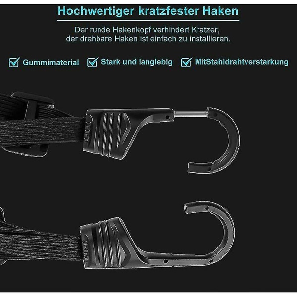 Bagagerem med Dobbelt Krog til Cykel Motorcykel, Elastisk Bagagerum