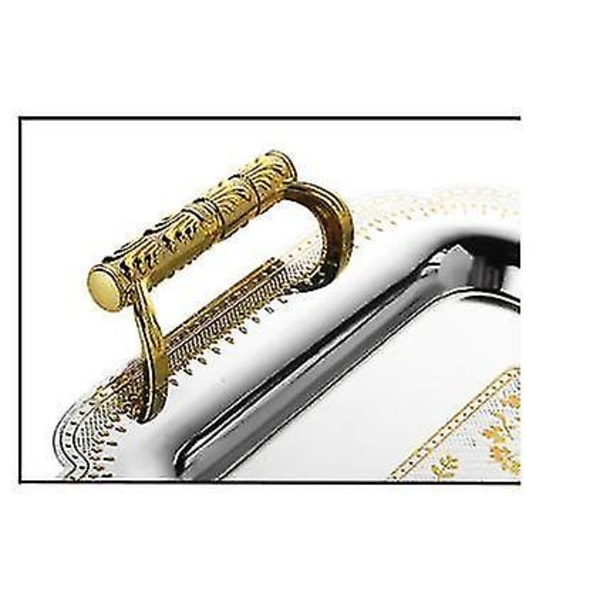 Metal Opbevaringsskuffe Smykke Display Plade Dessert Frugt