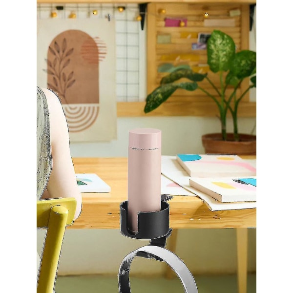 Skrivebordskopholder med hovedtelefonophæng til skrivebord i hjemmet, Anti-spild kopholder til skrivebord