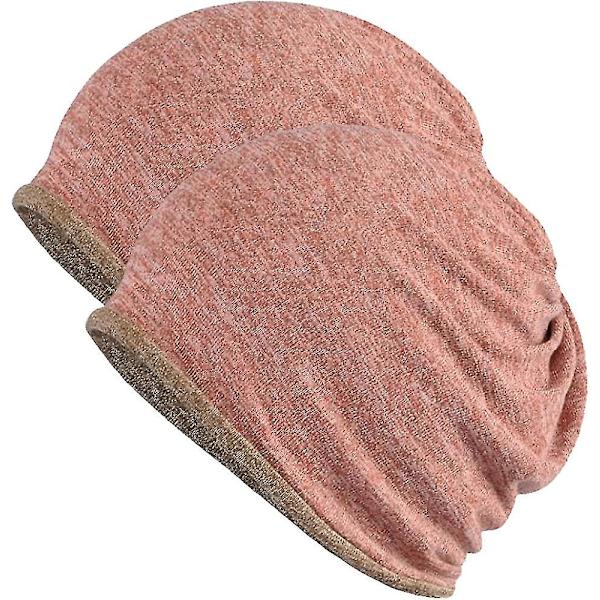 Hatt for menn og kvinner i bomull, avslappet beanie, myk og lett løpehatt, kort hatt for voksne, kjemisk hatt, avslappet hatt Powder * powder