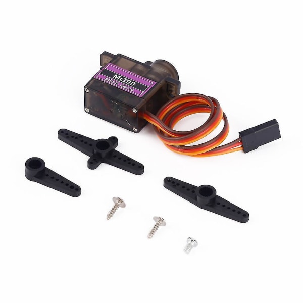 Sort 4.8V Mg90 Metal Geared Micro Servo 9g til RC