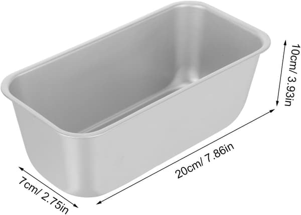2 st non-stick toastformar, rektangulära aluminiumlegeringar med jämn uppvärmning