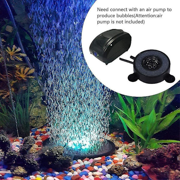 Farve 6 LED Lys Vandtæt Akvarium Boble Fiskekum