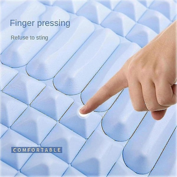 Nack- och Ryggsträckare Refresh, Rygg- och Nackknäpp för Ländryggsmärta, Flernivåjusterbar Ryggbräda för Diskbråck, Ischias Iyq Blue