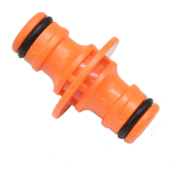 Dobbelt Han-Slangekoblinger Forlænger Til At Sammenføje Have Slange Rør (6 stk, Orange)