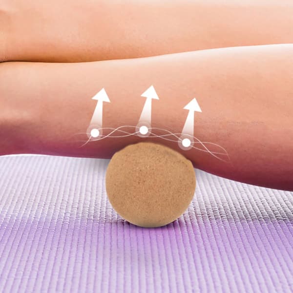 2 stk. korkmassagebolde 6 cm diameter Myofascial Terapi Massagebold