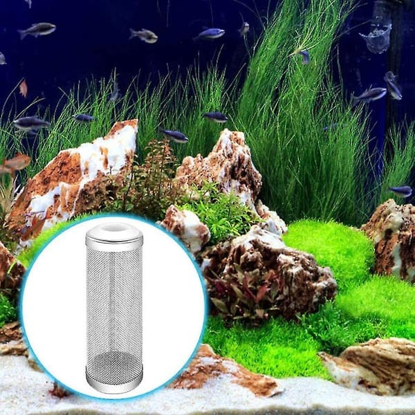 Akvarium Filterbeskyttelse i Rustfrit Stål - Rejesikker Filterbeskyttelse i Net