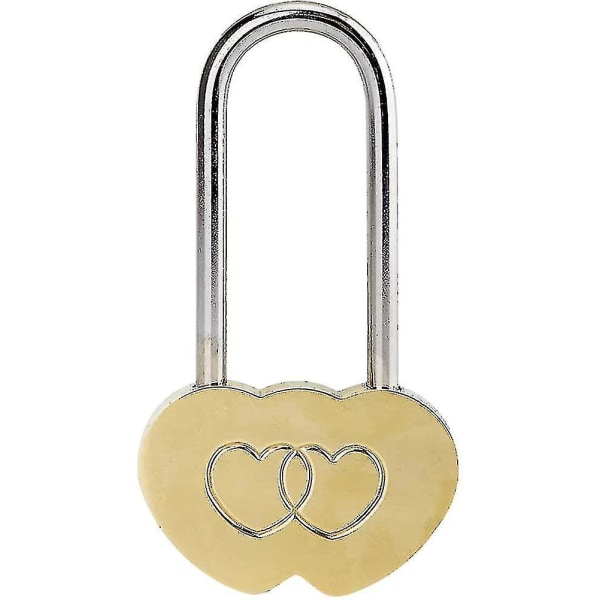 Kærlighedslås Hjertehængelås: 3,5" 40mm Hjerteønskelås uden nøgle Evig kærlighed-ksize