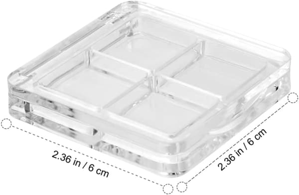 10 st tomma ögonskuggsförpackningar DIY ögonskuggsorganisatör underförpackningsfodral