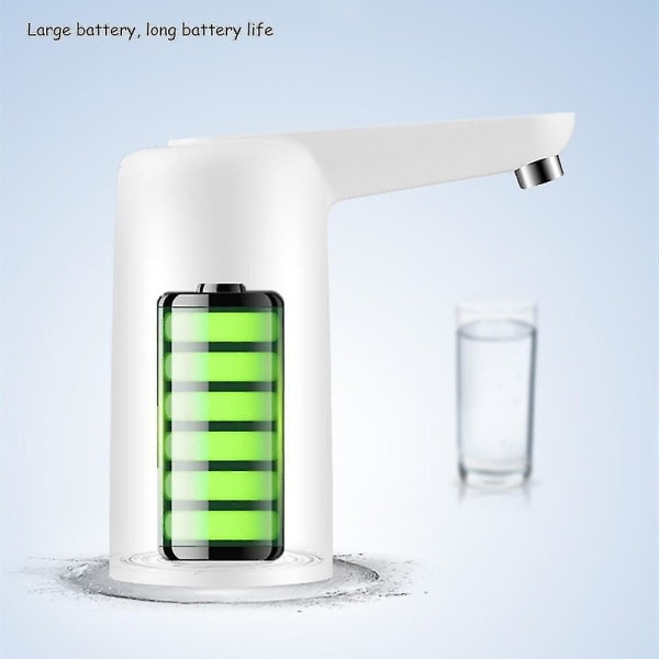 Bärbar Elektrisk Vattenpump Dispenser Automatisk Beröring LED-lampa