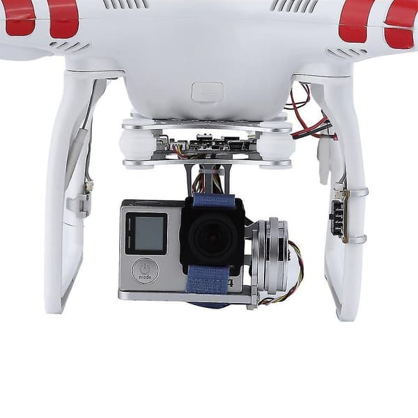 Sølv FPV 2-akset Brushless Gimbal for DJI Phantom GoPro
