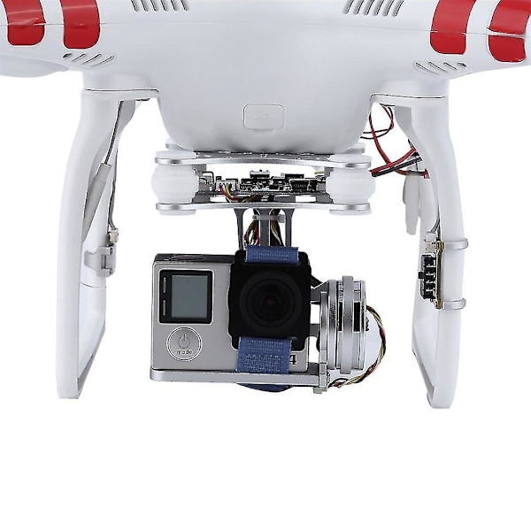 Sølv FPV 2-akset Brushless Gimbal til DJI Phantom GoPro