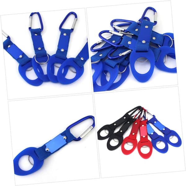 10 stk. sportsflaskeholder karabinkrok vannflaskespenneklips solid plast