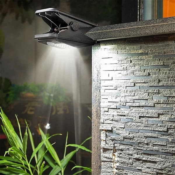 LED Solcellslampa för Utomhus med Klippfunktion, Rörelsesensor, IP65