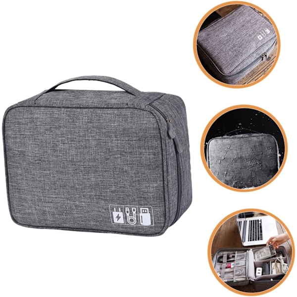 Lader Organizer Veske Tech Bag Stor Ryddig Boks