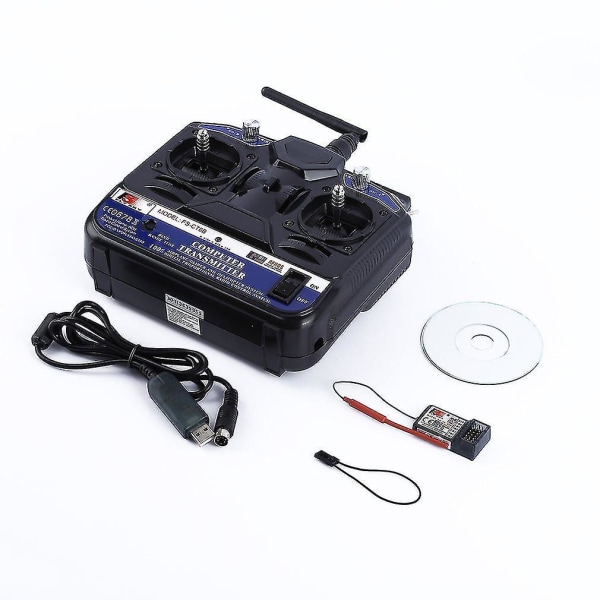 Fly Sky 2.4G FS-CT6B 6-kanals RC-sender og -mottaker