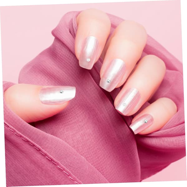 Nagelkonstpärlor Berlocker Set 2 Delar Halvrunda Flatback Strassdekorationer