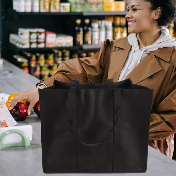 5 st återanvändbara non-woven matkassar med stor kapacitet, bärbara utomhusväskor för picknickmat