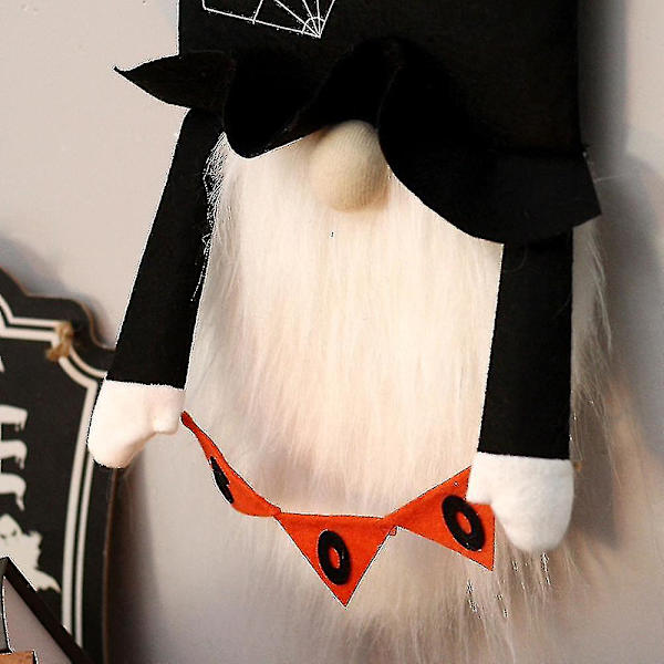 Halloween-koriste - naamattomat halloween-tontut Boo-kyltin kanssa, musta Bd-yuhao