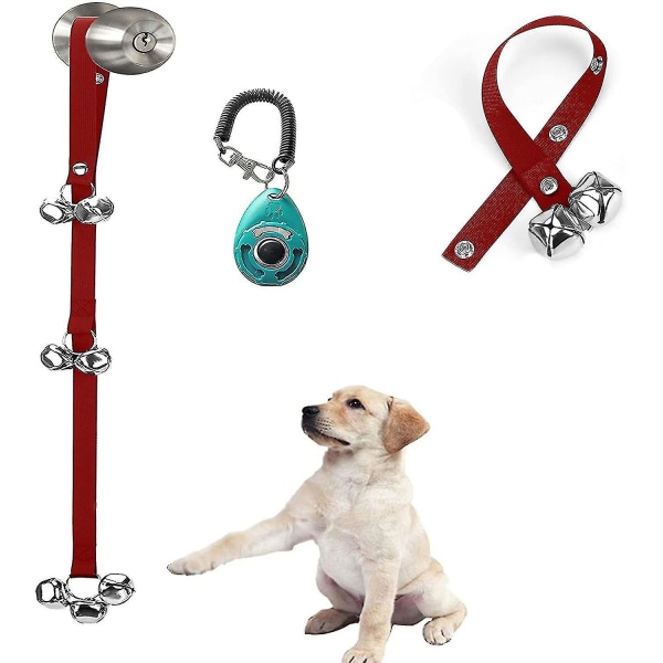 Opgraderede Puppy Bells Hundedørklokker til dørknop/pottetræning
