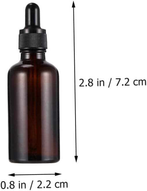 10 st påfyllningsbara förvaringsflaskor Droppflaskor 2.83X0.86X0.86 tum Glas