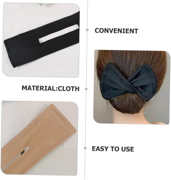 Stk. Lazy Hair Curler Bun Maker til kvinder Nem Bun Maker Sløjfe til tyndt hår
