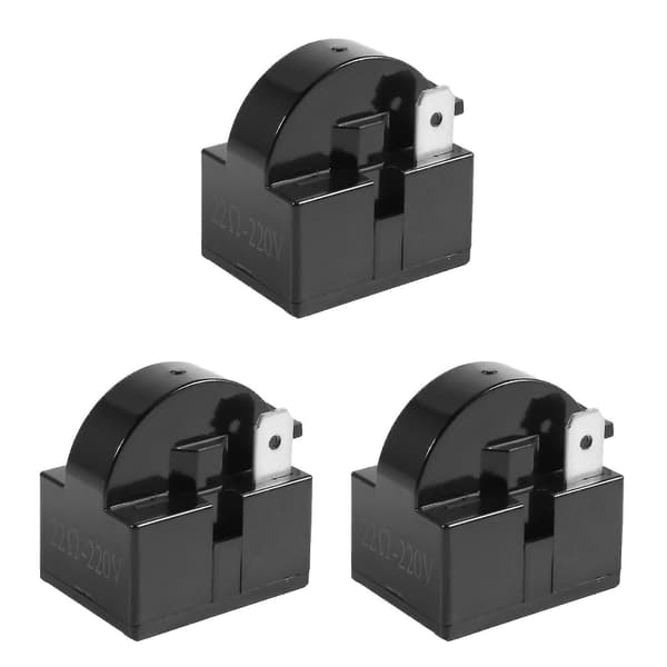 3x Plastikkasse 22 Ohm 2 Pins PTC Starter Relæ til Køleskab