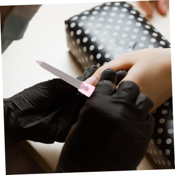 48 stk. dobbeltsidet neglefilsæt i rustfrit stål til kvinder Bærbar manicure og pedicure neglebuffer
