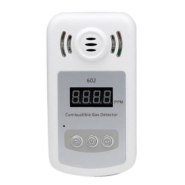 Bærbar Mini Brennbar Gassdetektor Analyzer Gasslekkasjetester Med Lyd Og Lys Alarm Gasslekkasje