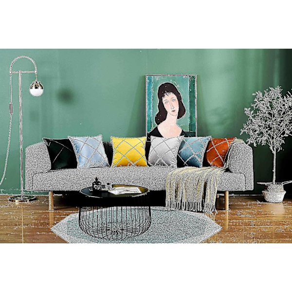 2 Fløyels Putetrekk Sofa Dekorasjon