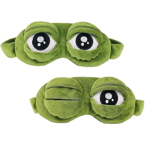 2 stk Sleep Blindfold Creative Cartoon Frog Eye Mask