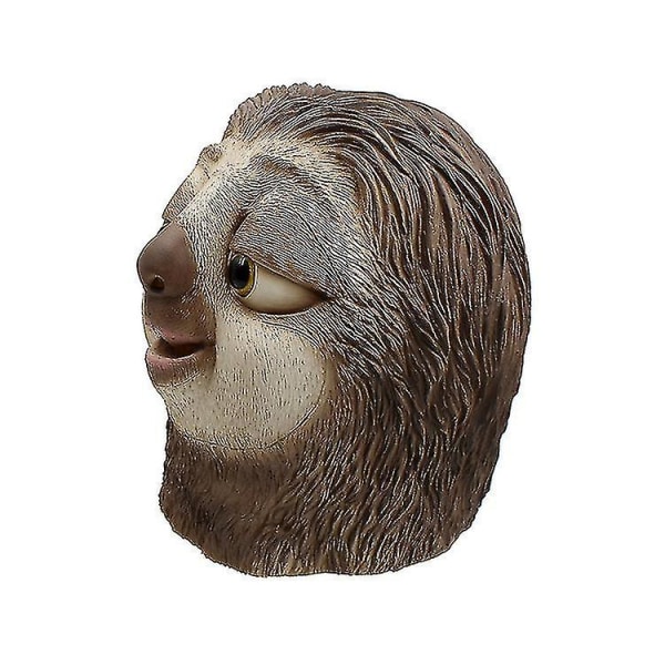 Flash Sloth Latex Dyr Dovendyr Maske Cosplay Halloween Sjov Dyr Latex Hovedbeklædning Szkyd-yuhao