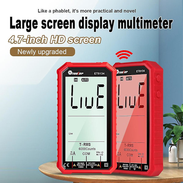 Tooltop ET8134 Digital Smart Multimeter NCV-testare